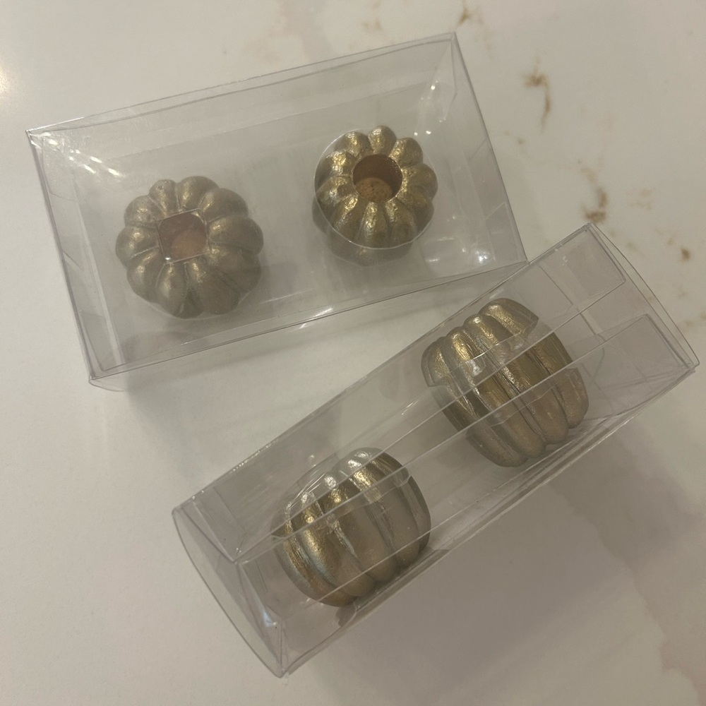 Bed Bath and Beyond Mini Taper Pumpkin Candle Holders